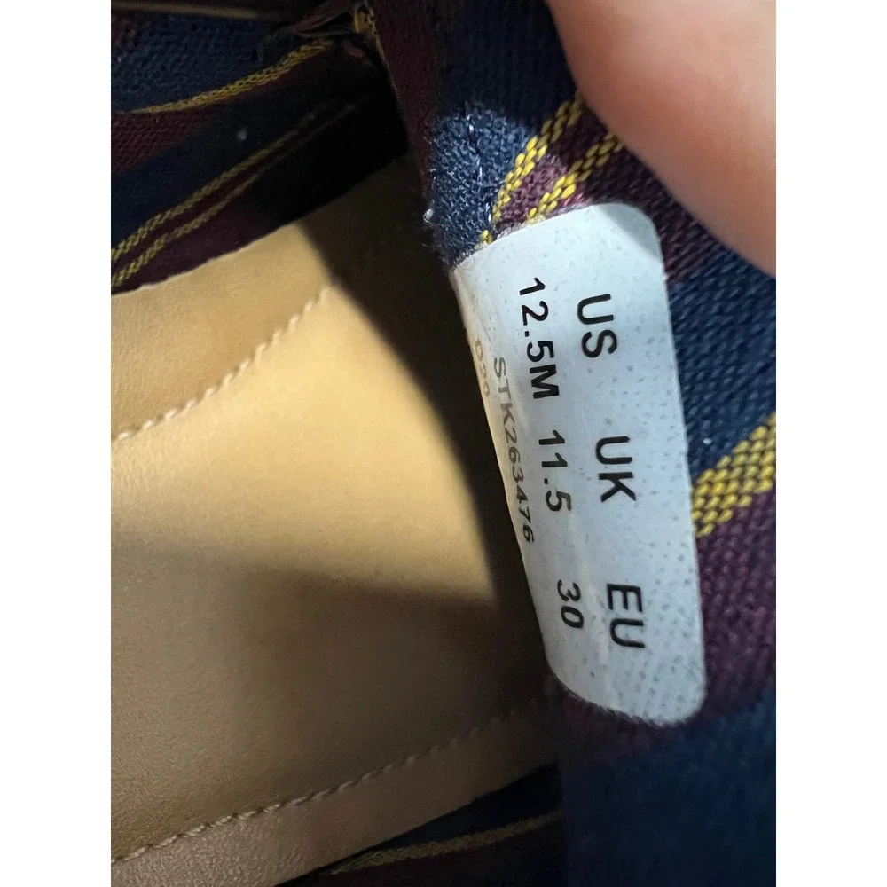 Sperry Kids Plushwave Penny Loafers Burgundy Dress Shoes Size 12.5M STK263476
